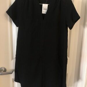 Lush Black Boxy Tunic Dress